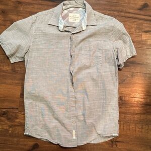 Weatherproof Men's Short-Sleeve Button-Down Shirt in Light grey